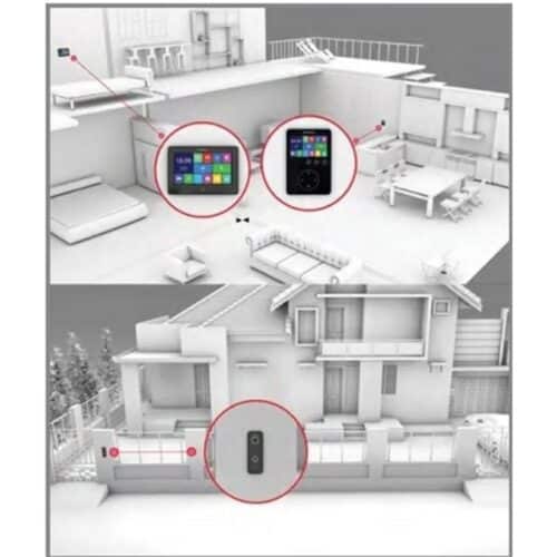 Màn hình cửa Hafele SLEEK 4.3" - Nút nhấn cảm ứng 959.23.084 4 Vị trí lắp đặt Màn hình cửa Hafele SLEEK 4.3