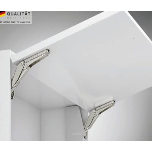 Bộ tay nâng FREE FLAP 1.7 Hafele 493.05.832 nắp xám 4 Ảnh thực tế bộ tay nâng FREE UP E Hafele 372.29.707 nắp trắng