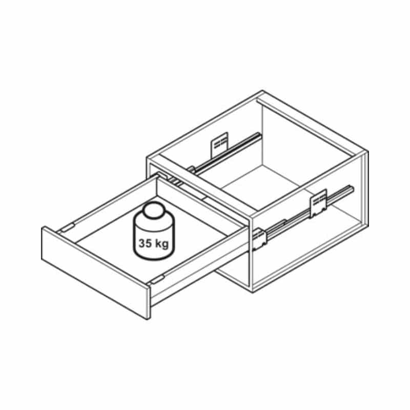 Sức chứa Bộ ngăn kéo Hafele 513.31.315 Matrix Box P35 PTO SC 16/115/1200/500 mm Sức chứa Bộ ngăn kéo Hafele 513.31.315 Matrix Box P35 PTO SC 16/115/1200/500 mm