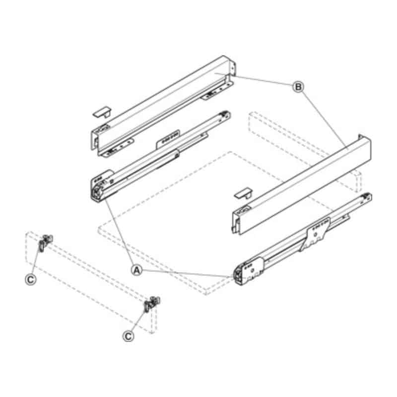 Lắp đặt Bộ ngăn kéo Hafele 551.53.375 Matrix Box P35 16/60/500mm xám đậm Lắp đặt Bộ ngăn kéo Hafele 551.53.375 Matrix Box P35 16/60/500mm xám đậm