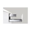 Ray hộp Hafele 552.03.085 Inner Alto âm giảm chần H84xD500mm xám đậm