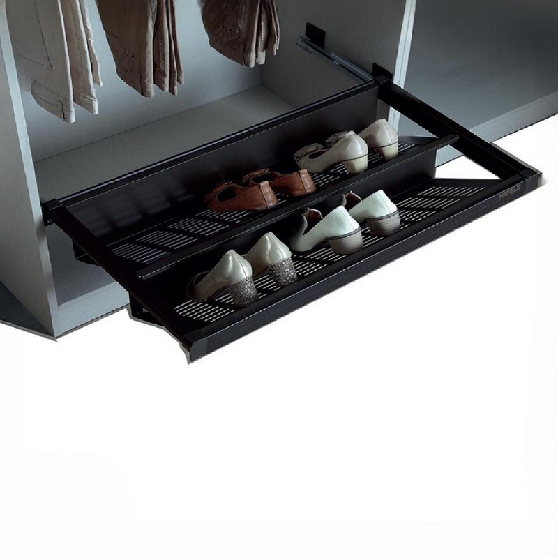 Kệ để giày bằng kim loại 600mm Hafele 807.95.161 Kệ để giày bằng kim loại 600mm Hafele 807.95.161