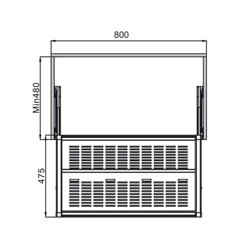Kệ để giày bằng kim loại 800mm Hafele 807.95.163 3 kich thuoc ke de giay bang kim loai 800mm hafele 807 95 163