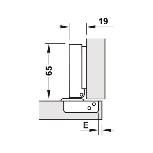 Bản lề trùm ngoài Metalla A 110º giảm chấn Hafele 315.30.721 3 Kích thước bản lề trùm ngoài Metalla A 110º giảm chấn Hafele 315.30.721
